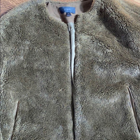 Jcrew size small faux fur jacket - Picture 2 of 3